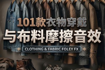 100首衣物布料摩擦拟音无损音效WAV