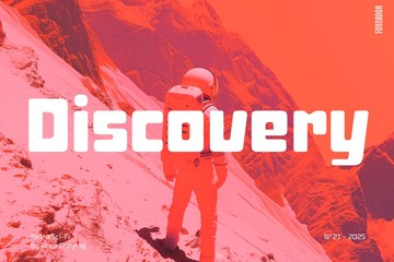 Discovery 经典复古科幻字体