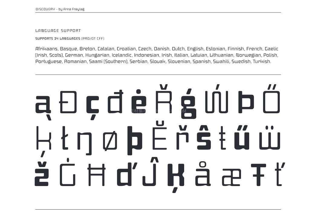 Discovery 经典复古科幻字体