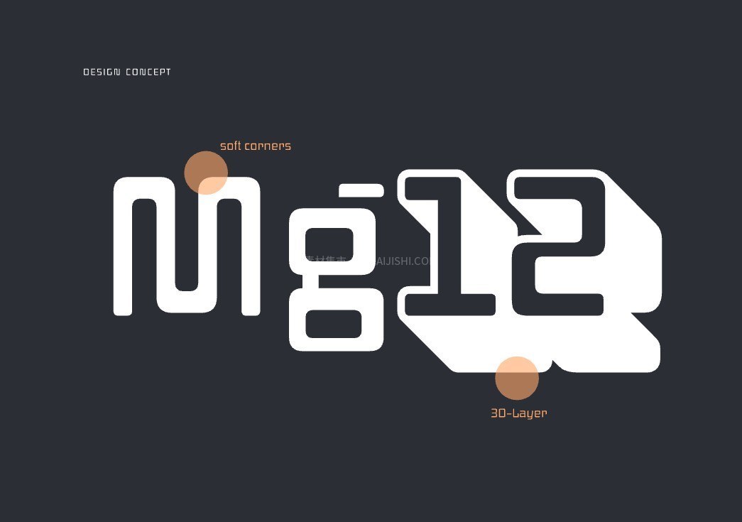 Discovery 经典复古科幻字体