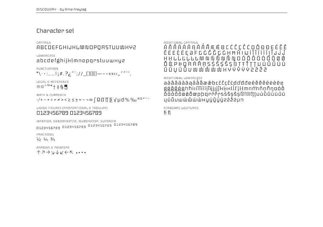 Discovery 经典复古科幻字体