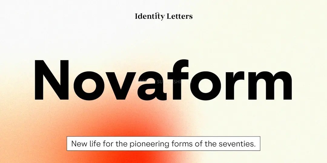 Novaform 几何无衬线可变字体家族