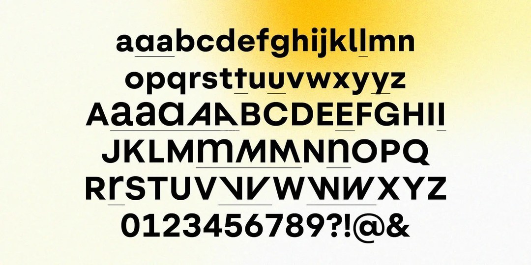 Novaform 几何无衬线可变字体家族
