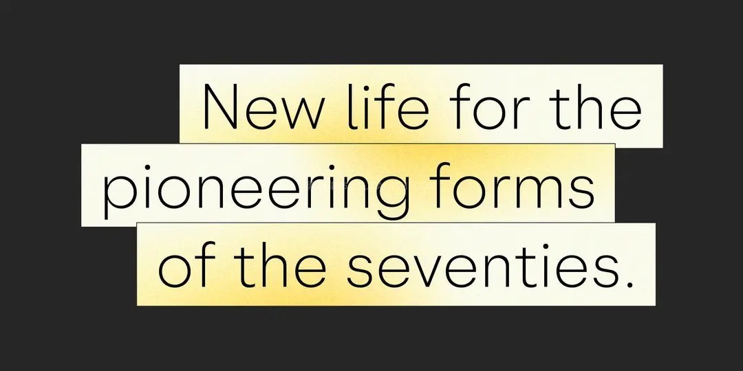 Novaform 几何无衬线可变字体家族