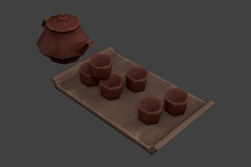 红陶壶茶具