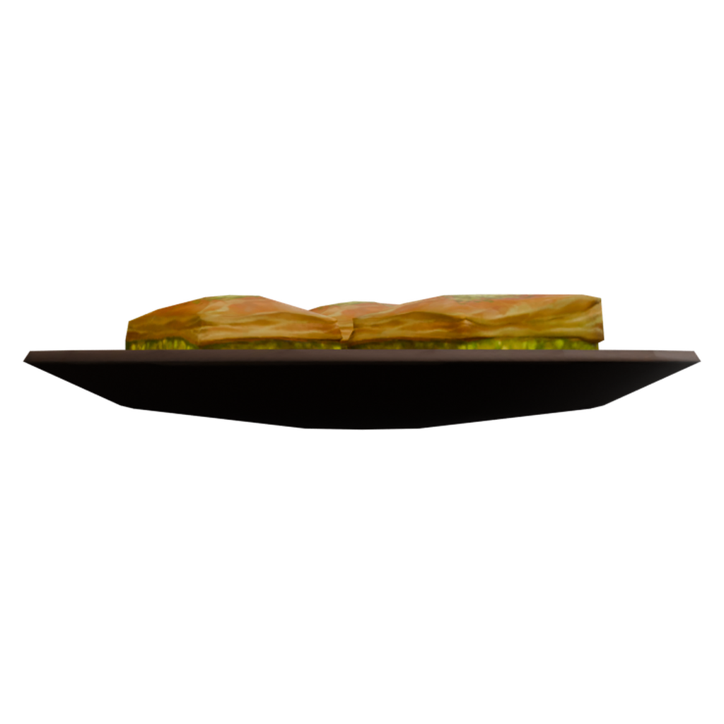 巴克拉瓦酥点 · 正立面 / 侧面平视