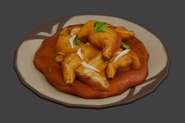 黄油鸡肉餐盘