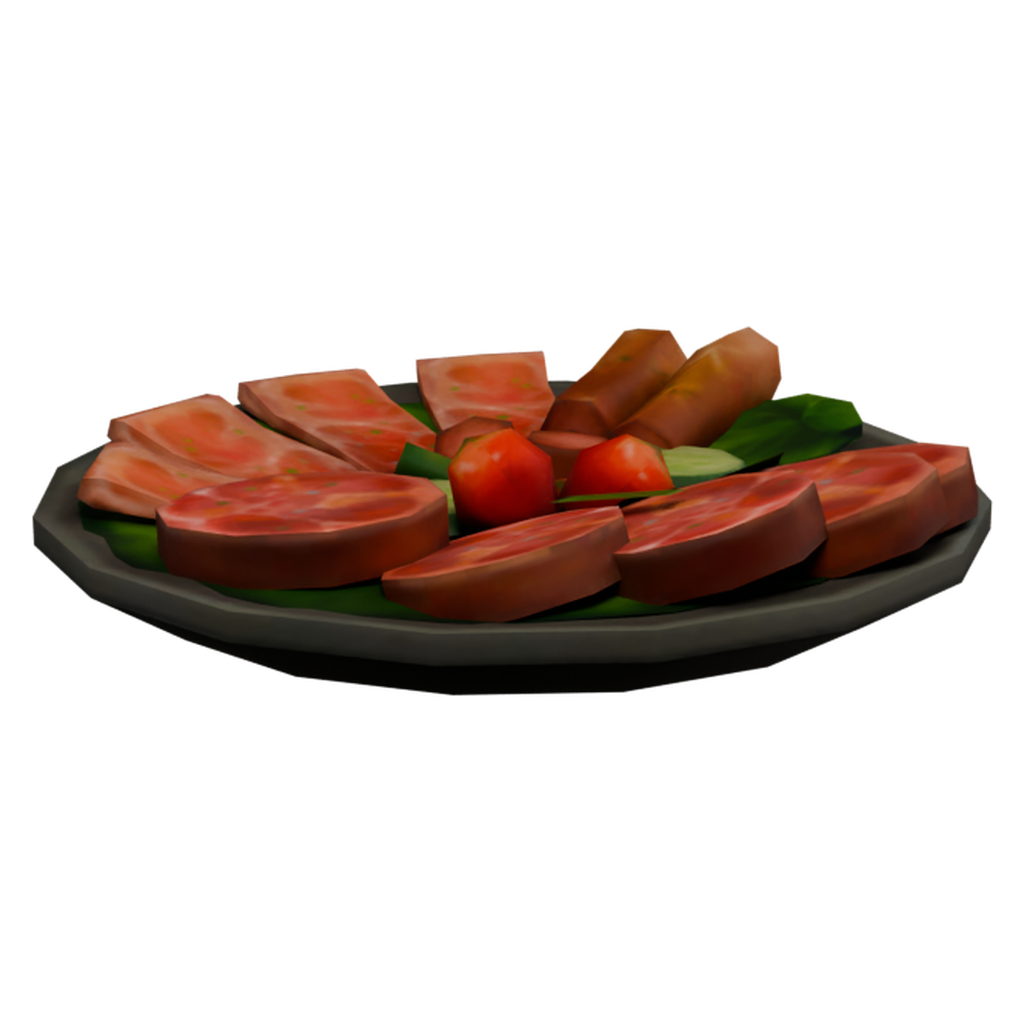 冷切肉拼盘 · 微俯仰特征视角