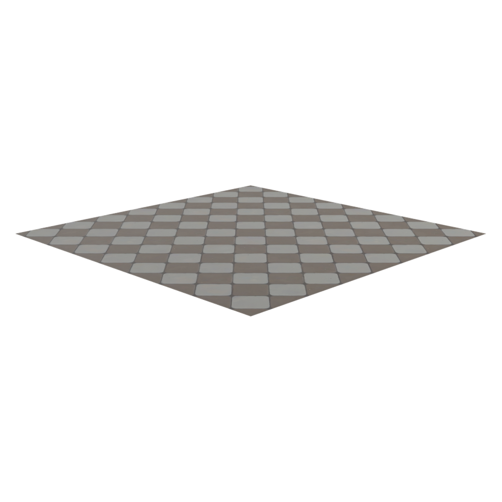 彩色棋盘地砖A型 · 微俯仰特征视角
