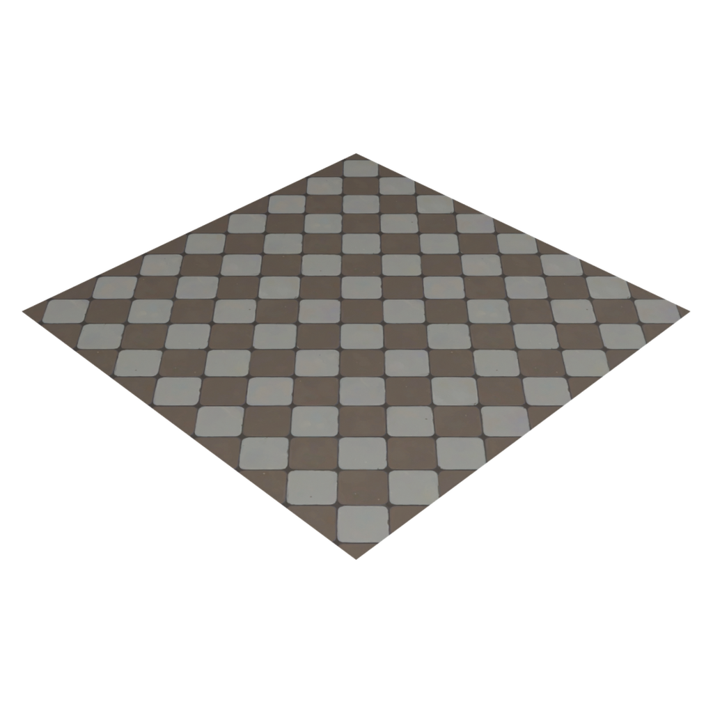 彩色棋盘地砖A型