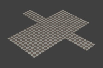 彩色棋盘地砖C型
