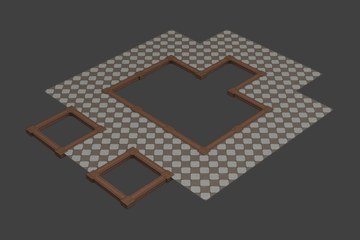 彩色棋盘地砖D型