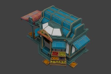 审判庭蔬果店屋