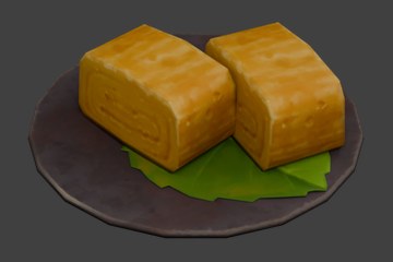 黄色鸡蛋卷