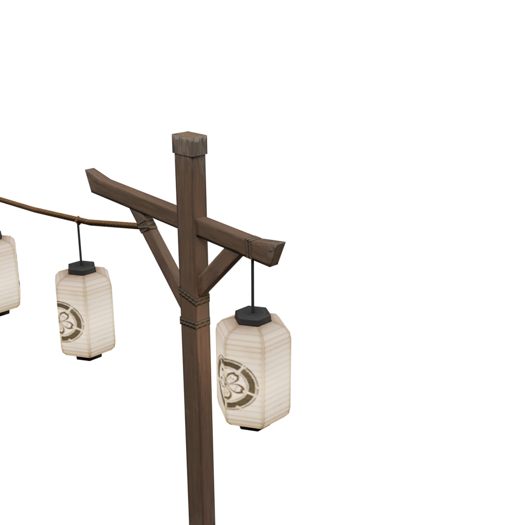 五灯笼祭典门架 · 局部特写