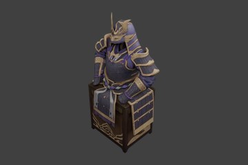 紫金武士铠甲陈列