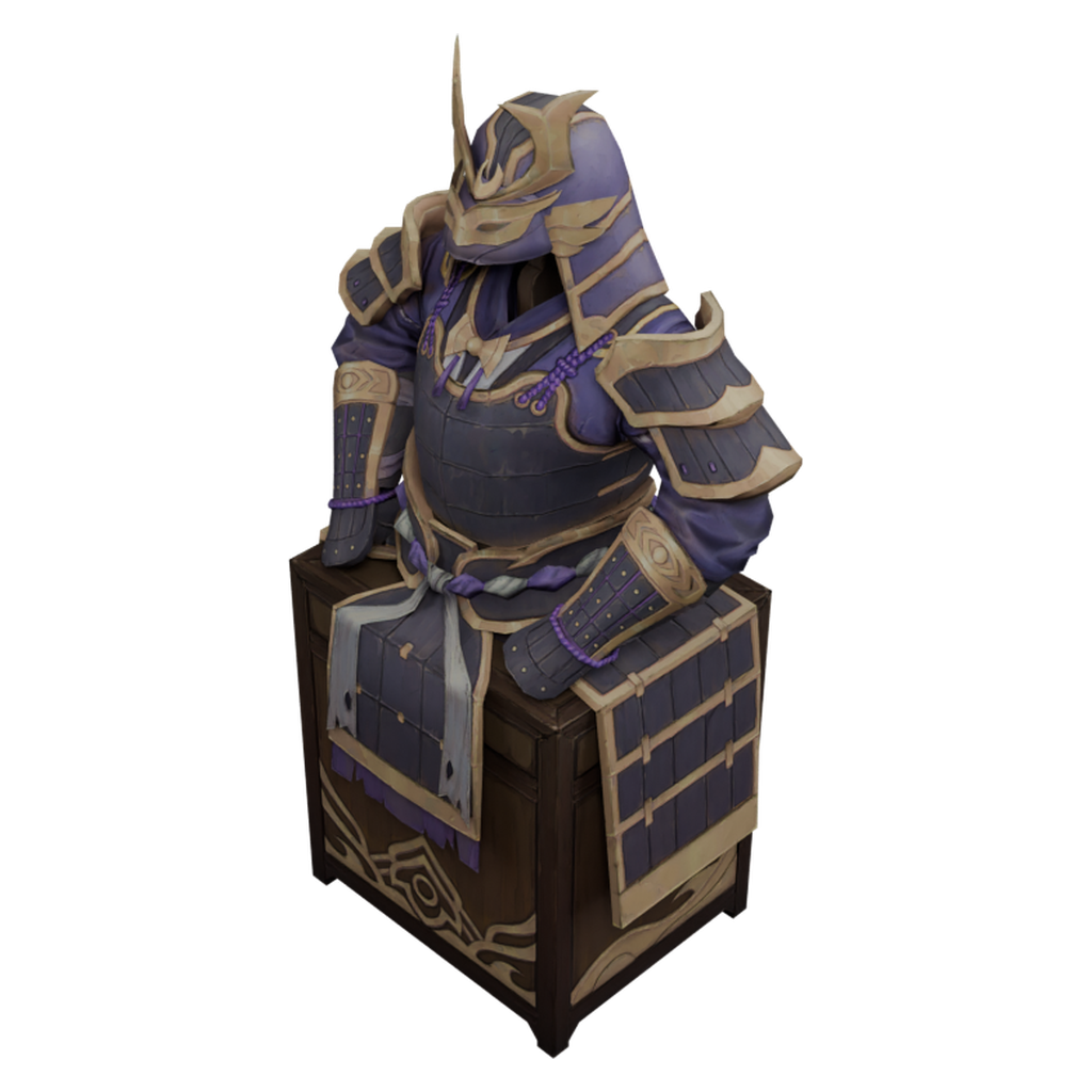 紫金武士铠甲陈列
