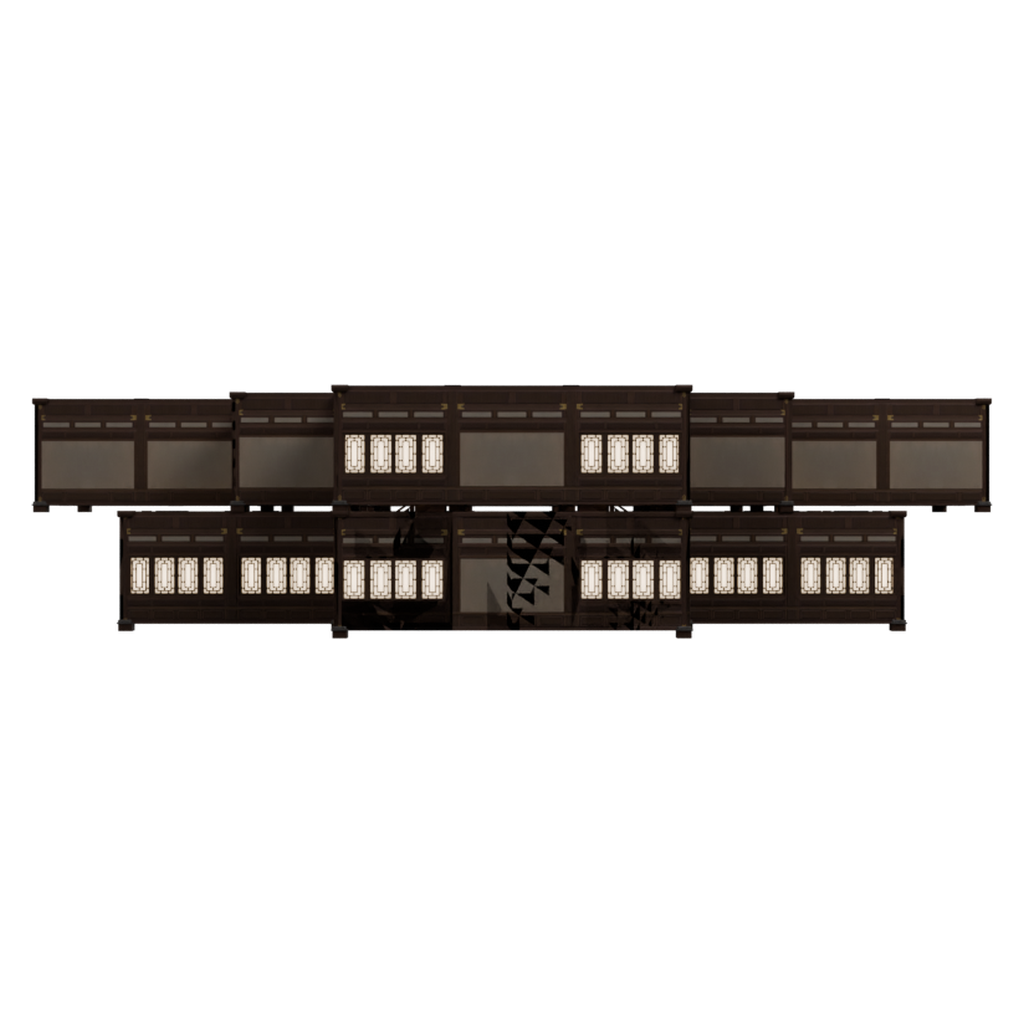 璃月宅邸室内空间 · 正立面 / 侧面平视