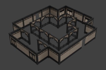枫木室内围墙D