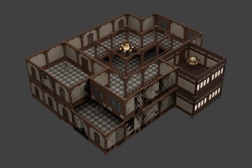 蒙德宅邸室内空间