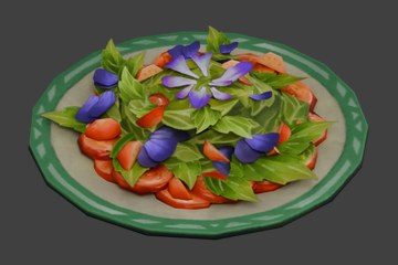 花饰蔬果沙拉