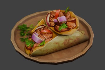 沙瓦玛卷饼