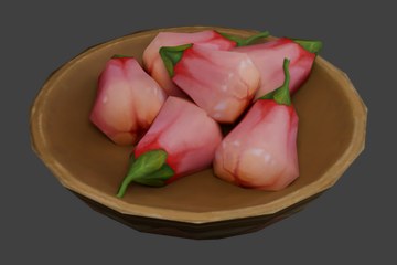 粉色水果拼盘