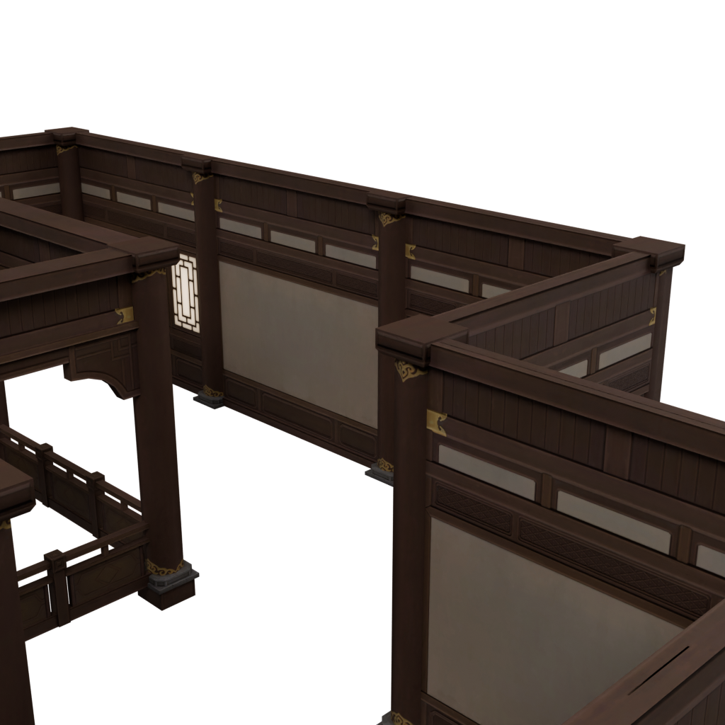 木框室内墙体 D · 局部特写