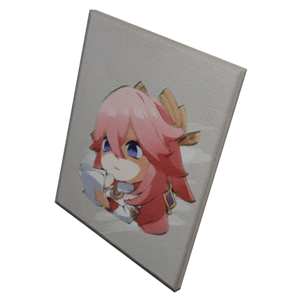 粉发人物画像：仅此而已