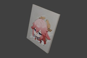 粉发人物画像：当真如此