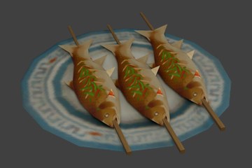 鱼形烤串