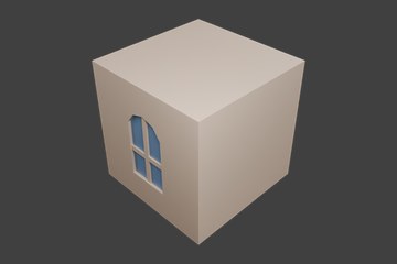 米色抽象窗 1.0型 01