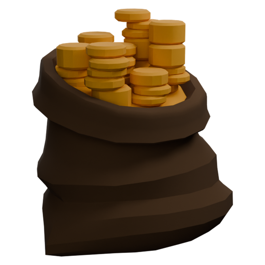 金币袋 · 微俯仰特征视角