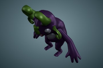绿角紫色外星人