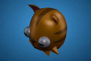 橙色条纹猫头