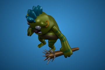 蓝冠绿肤兽人