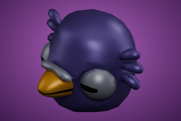 紫色黄喙鸟怪