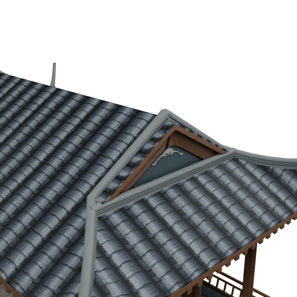 长方歇山亭15 · 局部特写