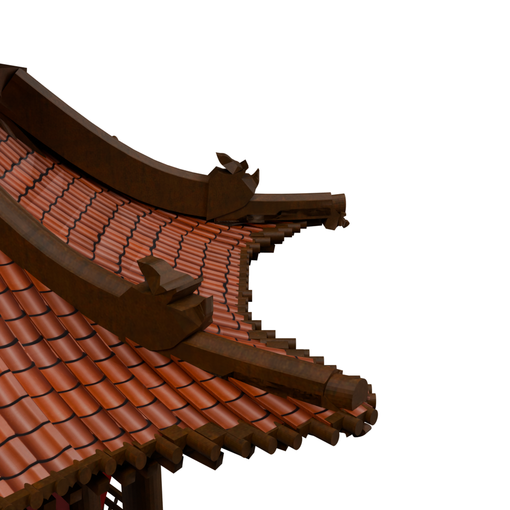 红瓦重檐八角亭19 · 局部特写