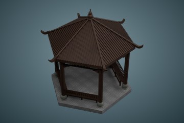 六角攒尖亭25