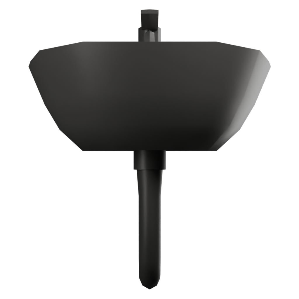 洗手盆 · 正立面 / 侧面平视