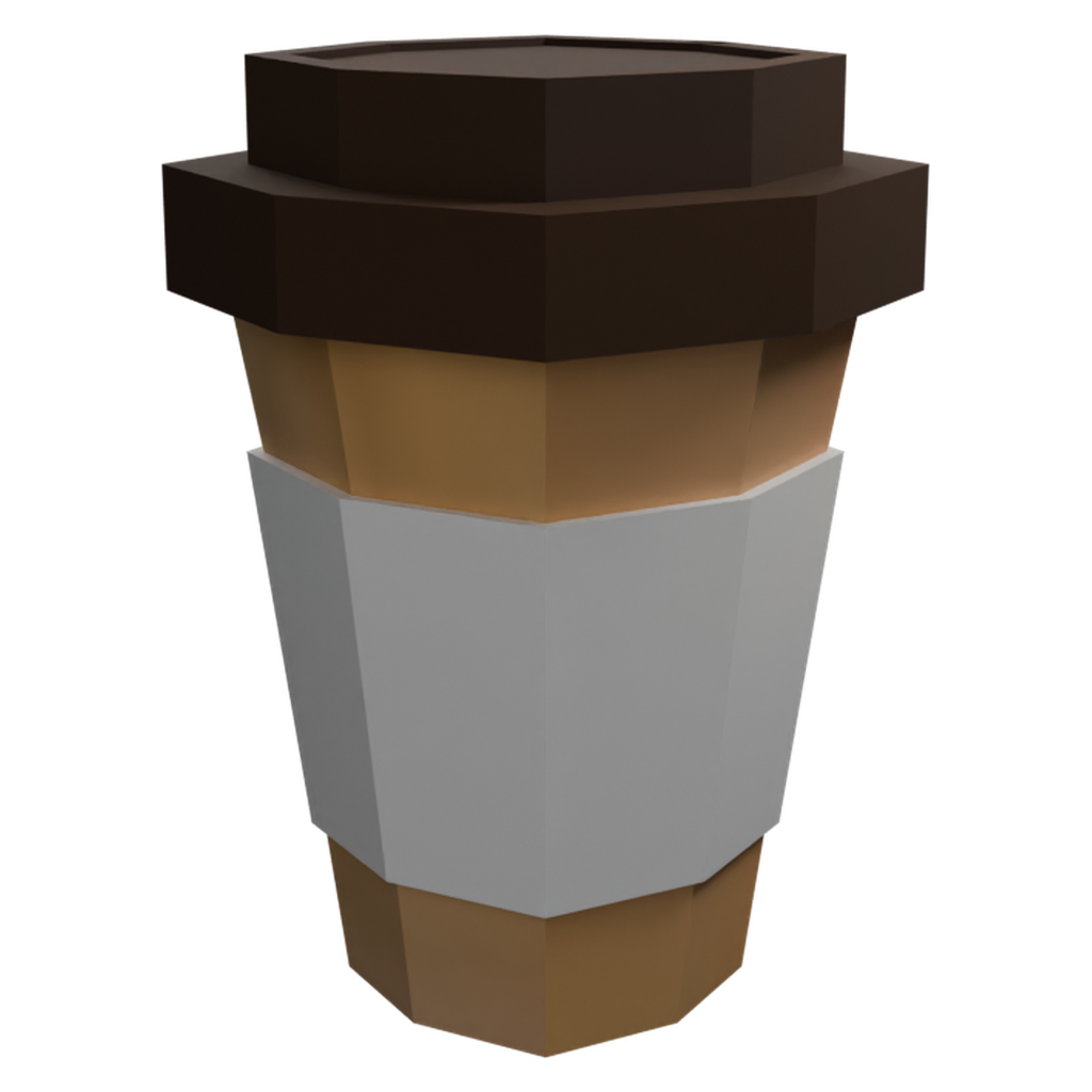 外带咖啡杯 · 微俯仰特征视角