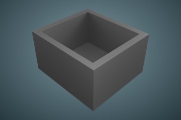 方形敞口箱