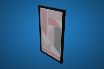 粉灰几何装饰画