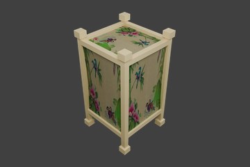 花绘方框吊灯