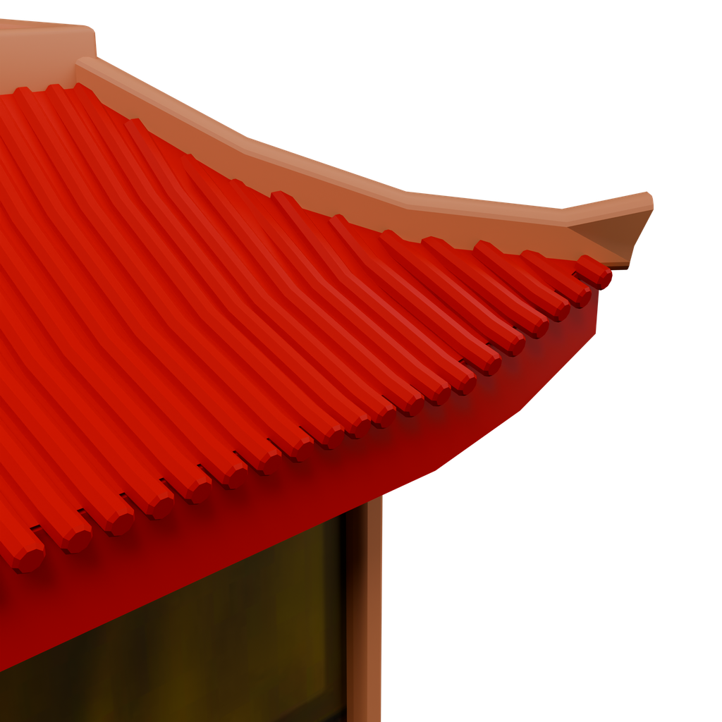 中式亭形节庆装饰 · 局部特写