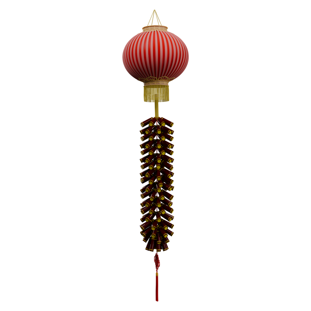 多式灯笼组合 · 正立面 / 侧面平视