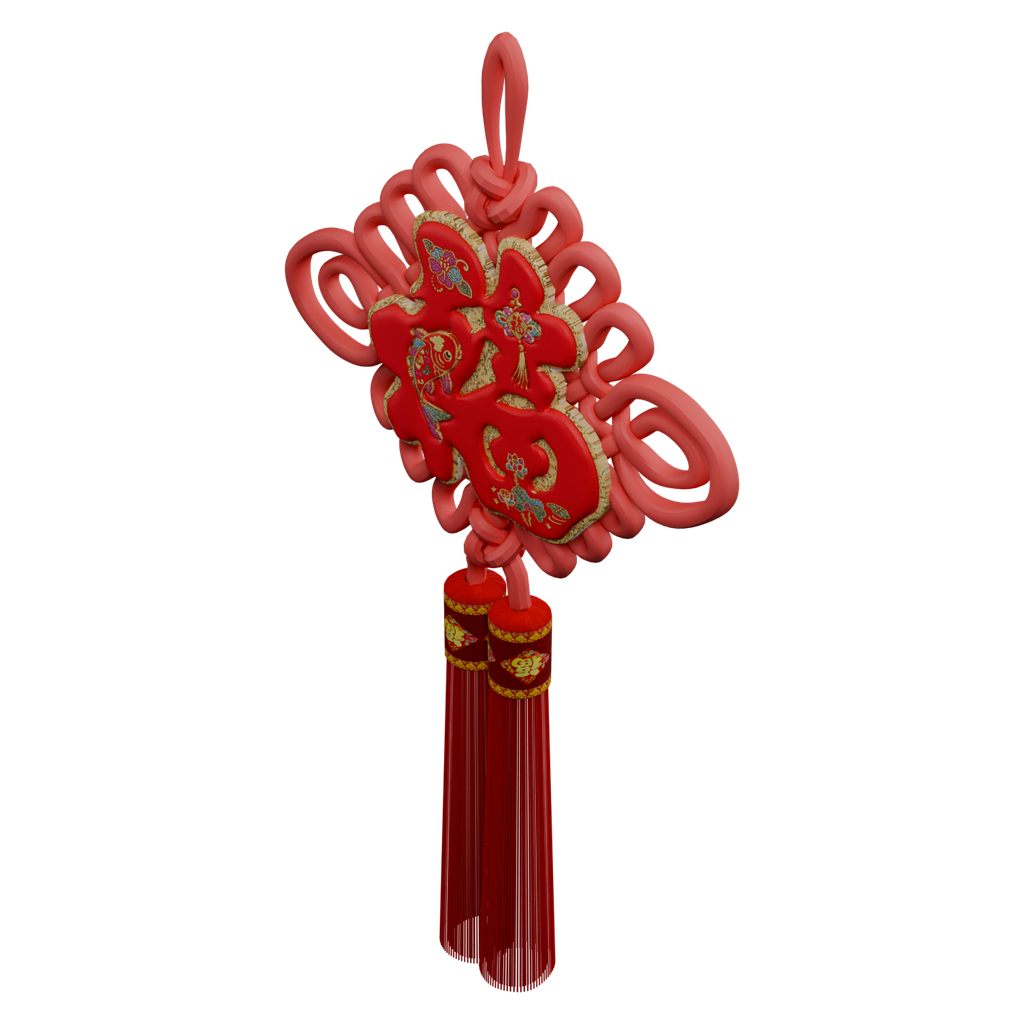 金饰盘长结挂饰