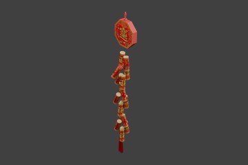 方片串联吉祥挂饰