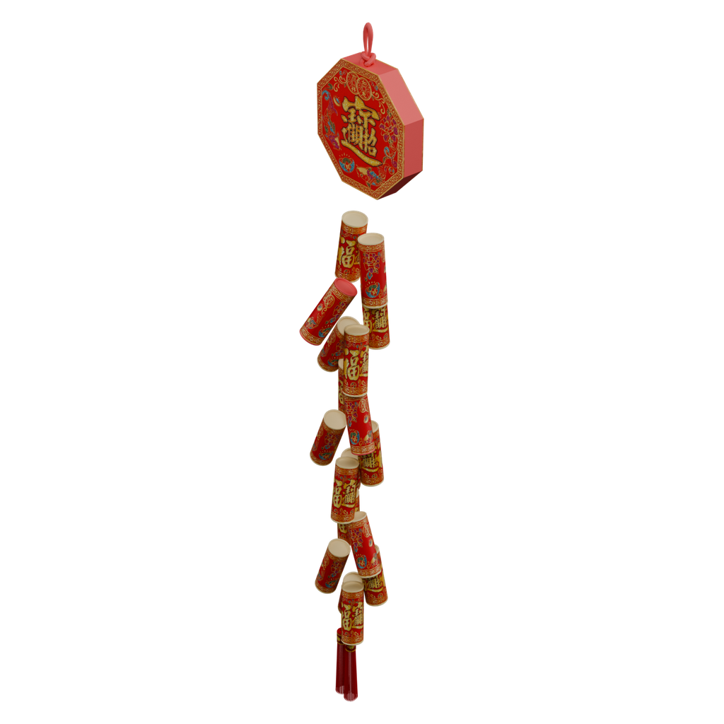 方片串联吉祥挂饰